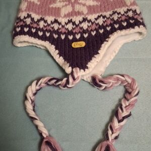 Coogi Kids' Pink and Purple Knit Hat Chaos 0482